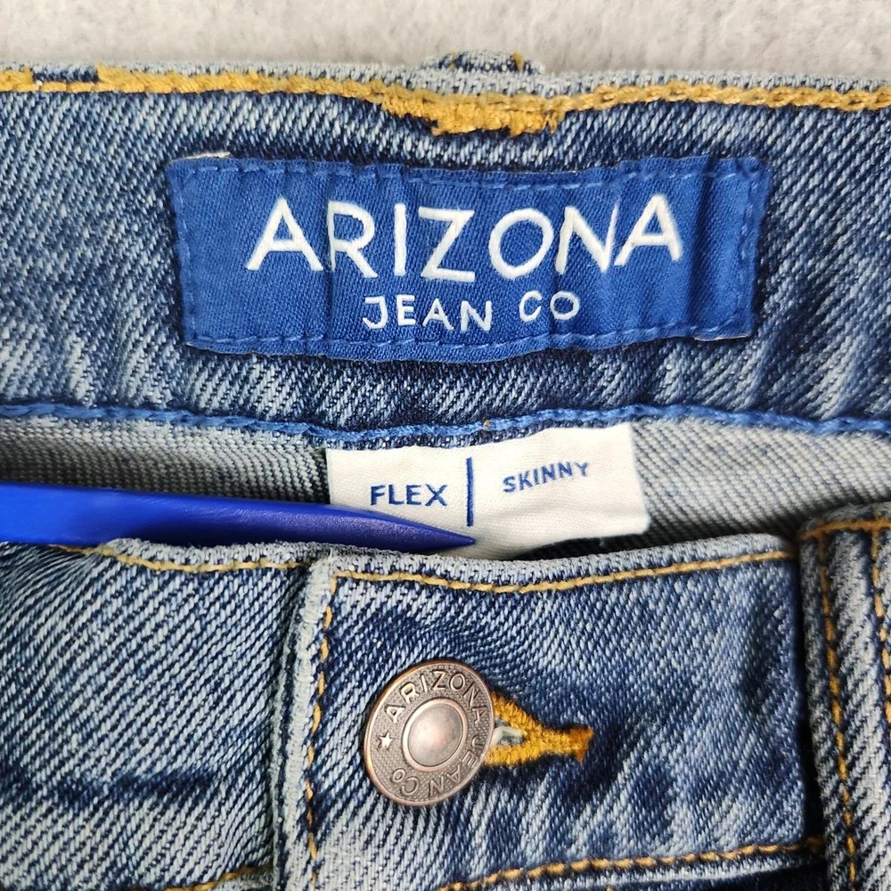 Arizona Jeans Mens 30x29 Blue Denim Medium Wash Stretch Streetwear Flex Skinny